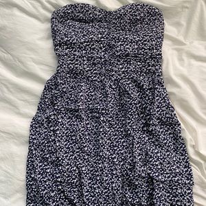 Floral Strapless Flowy Sundress